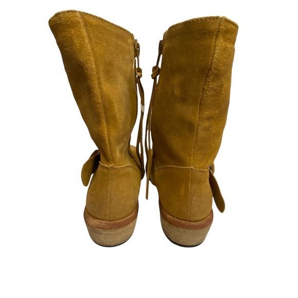 Free People Vienna Distressed Ankle Boot Taupe - Picture 6 of 14